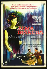 a560 THERESE Spanish 10x15 movie poster '62 Franju, Emmanuelle Riva