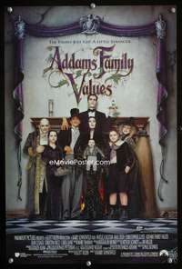 a123 ADDAMS FAMILY VALUES Aust special movie poster '93 Julia
