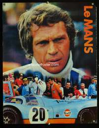 a128 LE MANS Aust special movie poster '71 McQueen car racing!
