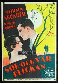 a002 LADY OF CHANCE Swedish movie poster '28 Norma Shearer by Rohman!