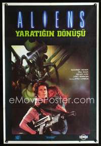 a112 ALIENS Turkish movie poster '86 James Cameron, different!