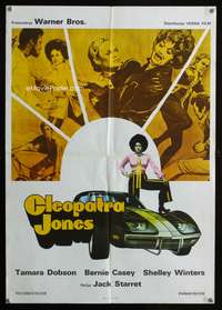 a514 CLEOPATRA JONES Yugoslavian movie poster '73 Tamara Dobson