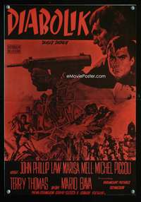 a516 DANGER DIABOLIK Yugoslavian movie poster '68 Mario Bava, Law