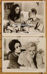 b513 REFLECTIONS IN A GOLDEN EYE 2 8x10 movie stills '67 Liz, Brando