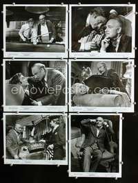 b430 SLEUTH 6 8x10 movie stills '72 Laurence Olivier, Michael Caine
