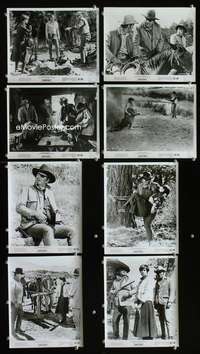 b370 TRUE GRIT 8 8x10 movie stills '69 John Wayne, Kim Darby, Duvall