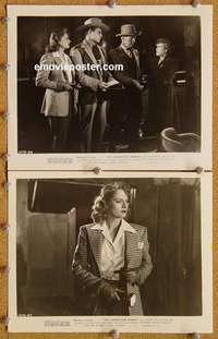 b544 UNDERCOVER WOMAN 2 8x10 movie stills '46 Stephanie Bachelor