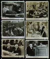 b434 WITNESS FOR THE PROSECUTION 6 8x10 movie stills '58 Billy Wilder