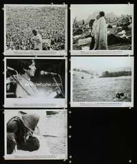 b465 WOODSTOCK 5 8x10 movie stills '70 classic rock & roll concert!