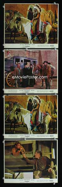 b157 CHUKA 4 color 8x10 movie stills '67 Native American Indians!