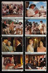 b043 DEATH ON THE NILE 8 8x10 mini movie lobby cards '78 Peter Ustinov