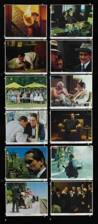 b002 GODFATHER PART II 12 color 8x10 movie stills '74 De Niro, Coppola, Al Pacino