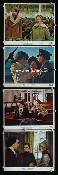 b164 HAROLD & MAUDE 4 color 8x10 movie stills '71 Ruth Gordon, Cort