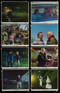 b068 KLANSMAN 8 8x10 mini movie lobby cards '74 Lee Marvin, Burton