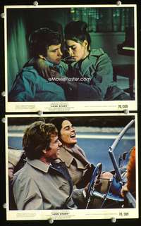 b211 LOVE STORY 2 color 8x10 movie stills '70 MacGraw, Ryan O'Neal