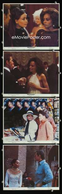 b170 MAHOGANY 4 color 8x10 movie stills '75 beautiful Diana Ross!
