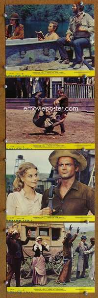 b171 MAN OF THE EAST 4 8x10 mini movie lobby cards '74 Terence Hill