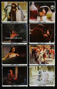 b097 ROMEO & JULIET 8 8x10 mini movie lobby cards '69 Zeffirelli
