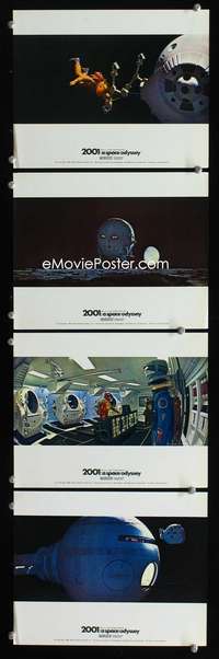 b149 2001 A SPACE ODYSSEY 4 color English 8x10 movie stills '68 cool!