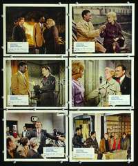 b414 FLAME IN THE STREETS 6 English Front of House movie lobby cards '61 Mills