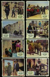 b378 WILD BUNCH 8 English Front of House movie lobby cards '69 Peckinpah classic!