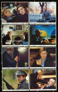 b023 3 DAYS OF THE CONDOR 8 8x10 mini movie lobby cards '75 Redford