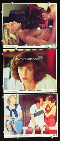 b190 EMMANUELLE 2 THE JOYS OF A WOMAN 3 8x10 mini movie lobby cards '76
