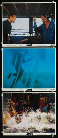 b193 JAWS 3 8x10 mini movie lobby cards '75 Scheider, Shaw, Dreyfuss