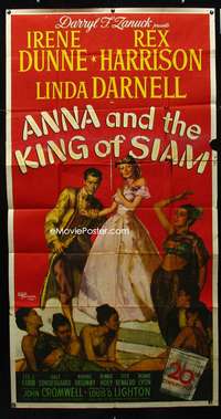 c015 ANNA & THE KING OF SIAM three-sheet movie poster '46 Saul Tepper art!