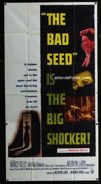 c027 BAD SEED three-sheet movie poster '56 really bad terrifying little girl!