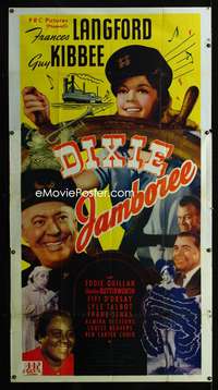 c116 DIXIE JAMBOREE three-sheet movie poster '44 Frances Langford, Kibbee