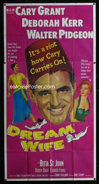c119 DREAM WIFE three-sheet movie poster '53 Cary Grant, Deborah Kerr