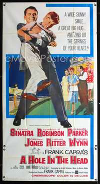 c193 HOLE IN THE HEAD three-sheet movie poster '59 Frank Sinatra, Capra
