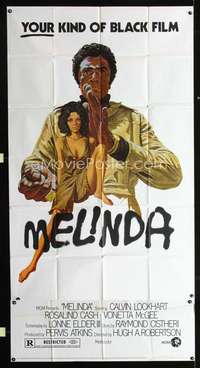 c290 MELINDA three-sheet movie poster '72 Lockhart, YOUR kind of black film!