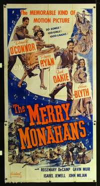 c291 MERRY MONAHANS three-sheet movie poster R50 Donald O'Connor Peggy Ryan