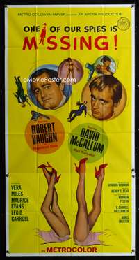 c315 ONE OF OUR SPIES IS MISSING three-sheet movie poster '66 Man from UNCLE!