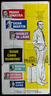 c394 SOME CAME RUNNING three-sheet movie poster '59 Frank Sinatra, Martin