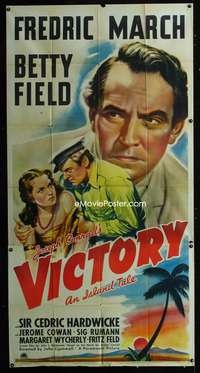 c466 VICTORY three-sheet movie poster '40 Fredric March, Betty Field