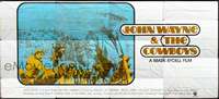 d028 COWBOYS int'l 24sheet movie poster '72 big John Wayne, Bruce Dern
