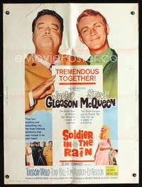d160 SOLDIER IN THE RAIN Thirty by Forty movie poster '64 McQueen, Gleason