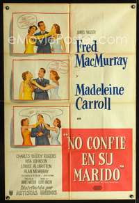 d209 INNOCENT AFFAIR Argentinean movie poster '48 MacMurray, Carroll