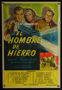 d212 JACK ARMSTRONG Argentinean movie poster '47 cool sci-fi serial!