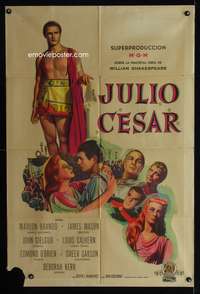 d219 JULIUS CAESAR Argentinean movie poster '53 Marlon Brando