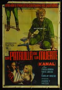 d224 KANAL Argentinean movie poster '57 Andrzej Wajda, World War II!