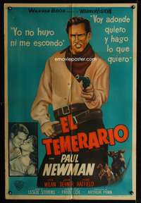 d240 LEFT HANDED GUN Argentinean movie poster '58 outlaw Paul Newman!