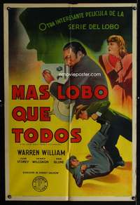 d247 LONE WOLF TAKES A CHANCE Argentinean movie poster '41 mystery!