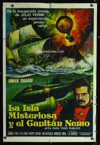 d265 MYSTERIOUS ISLAND OF CAPTAIN NEMO Argentinean movie poster '73