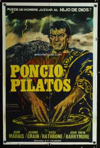 d282 PONTIUS PILATE Argentinean movie poster '61 Marais, cool image!