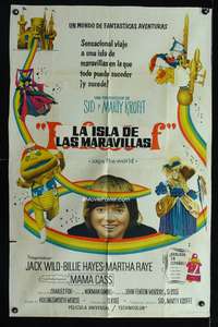 d283 PUFNSTUF Argentinean movie poster '70 Sid & Marty Krofft musical!