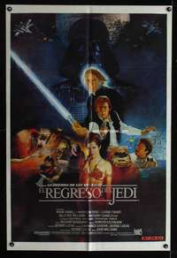 d292 RETURN OF THE JEDI Argentinean movie poster '83 George Lucas